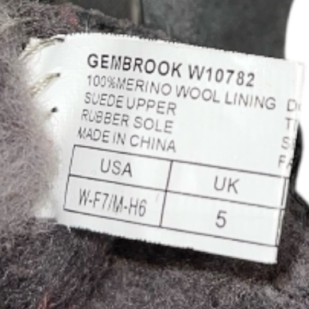 Emu Australia Gembrook Merino Wool Gray Ankle Boots Sz 7 - Picture 6 of 8